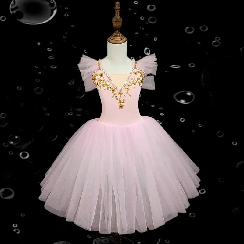 الصيف فتاة فستان الباليه توتو الاطفال ملابس الأطفال يوم Vestidos ملابس رقص الفتيات فساتين غير رسمية ثياب الباليه الزي