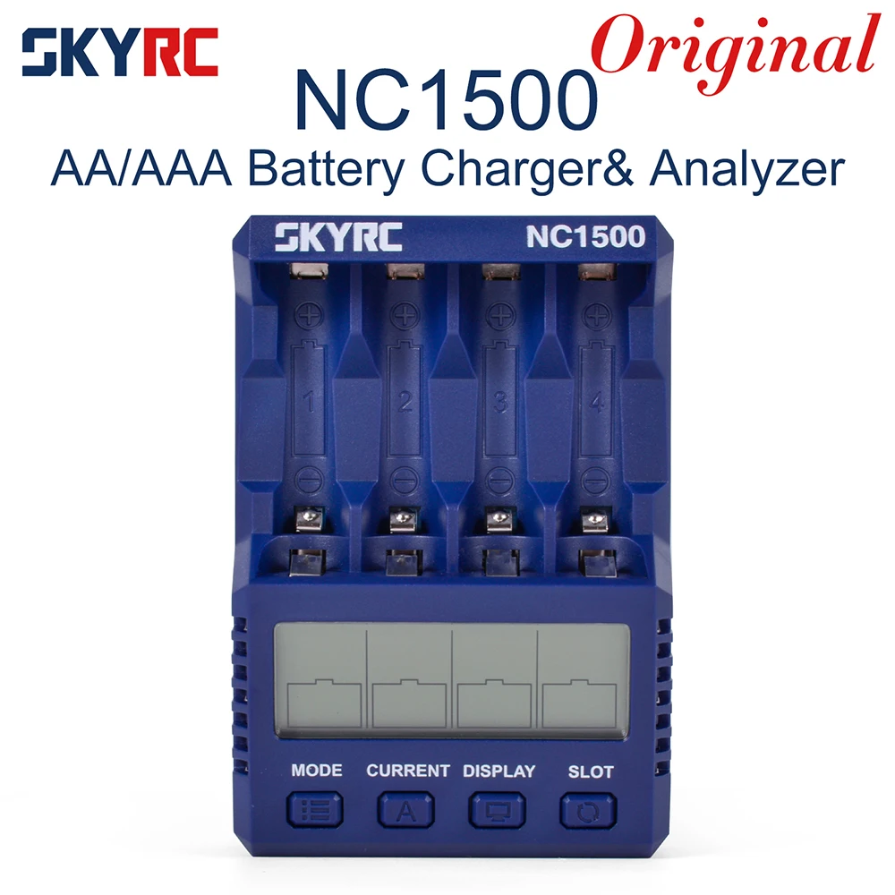SKYRC NC1500 AA/AAA Battery Charger & Analyzer for 4 AA NiMH