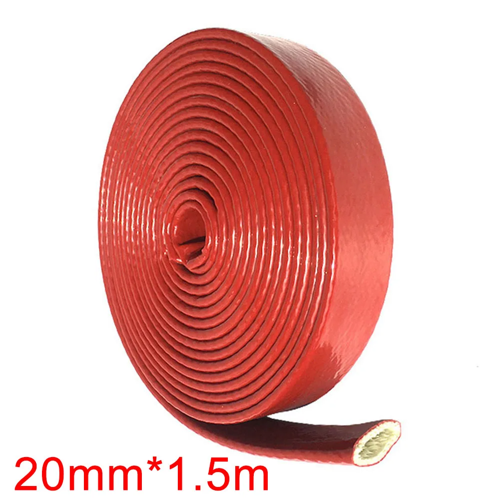1 Roll Heat Shield Sleeve Heat Resistant Cable Sleeve for Hoses Cables
