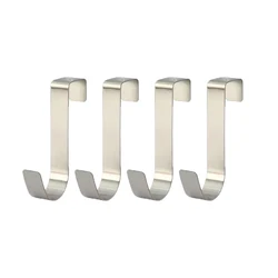 Versatile Over-Door Hanging Rack (Stainless steel 4pcs)