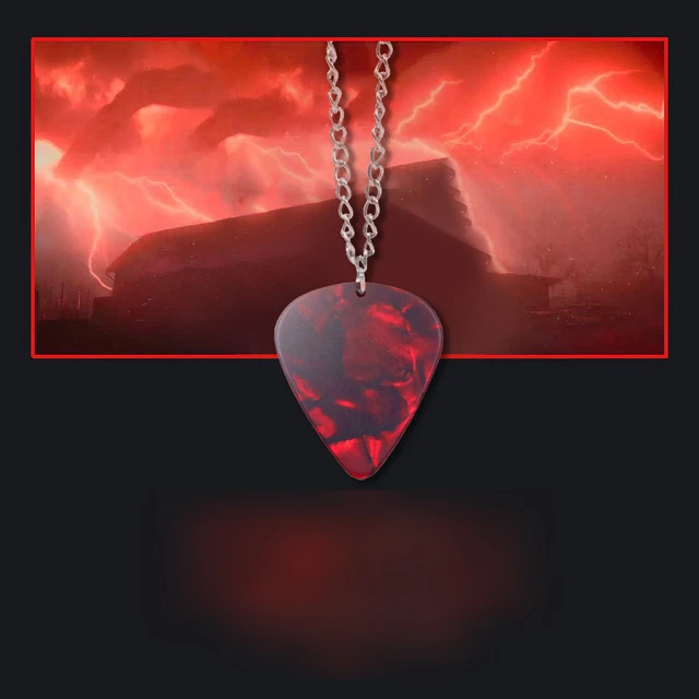 Stranger Things Eddie Munson Inspired Hellfire Club Guitar Pick Necklace |  eBay