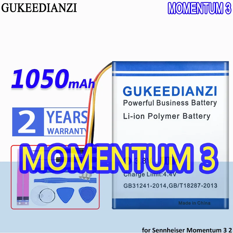 Batteria Gukeedianzi Ad Alta Capacità 1050Mah Per Sennheiser Momentum 3 Momentum3 True Wireless 2 Wireless2