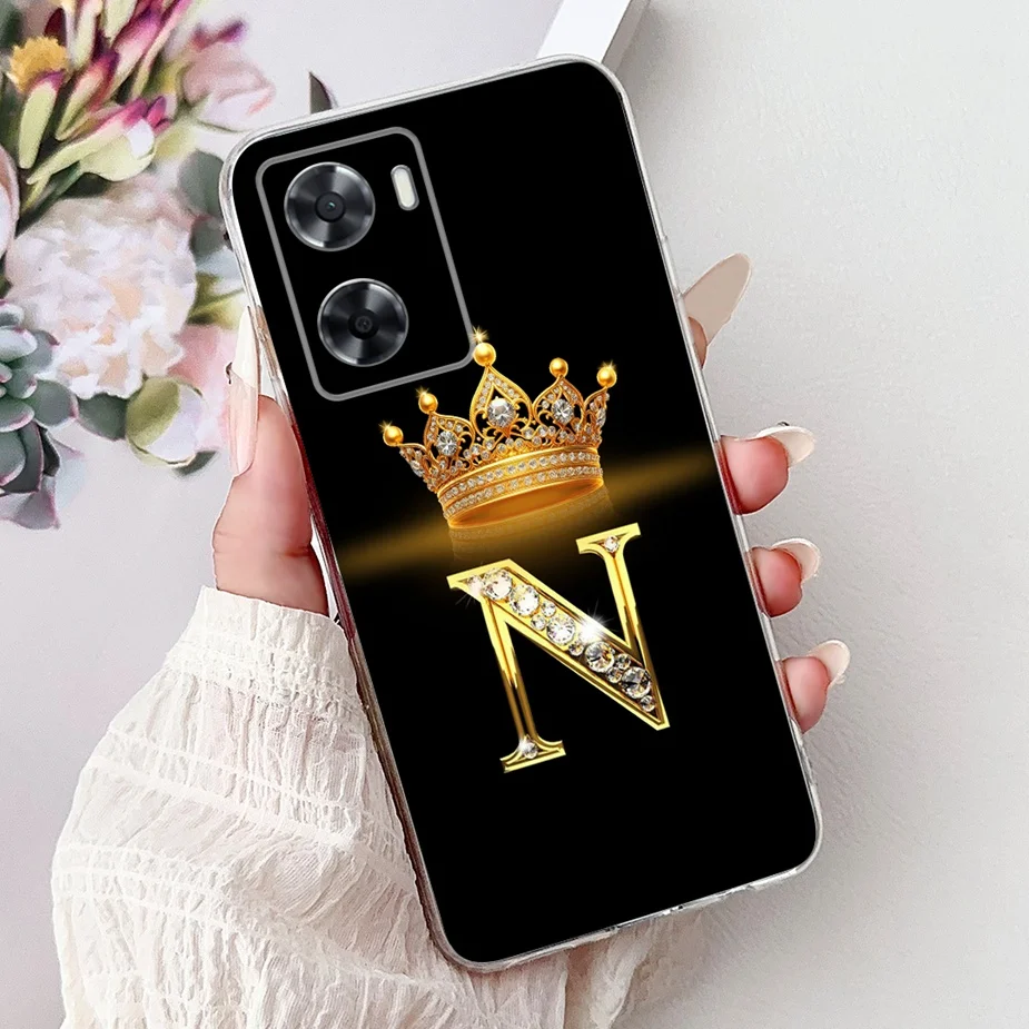 Elegant Crown Letters Soft Silicone Phone Case
