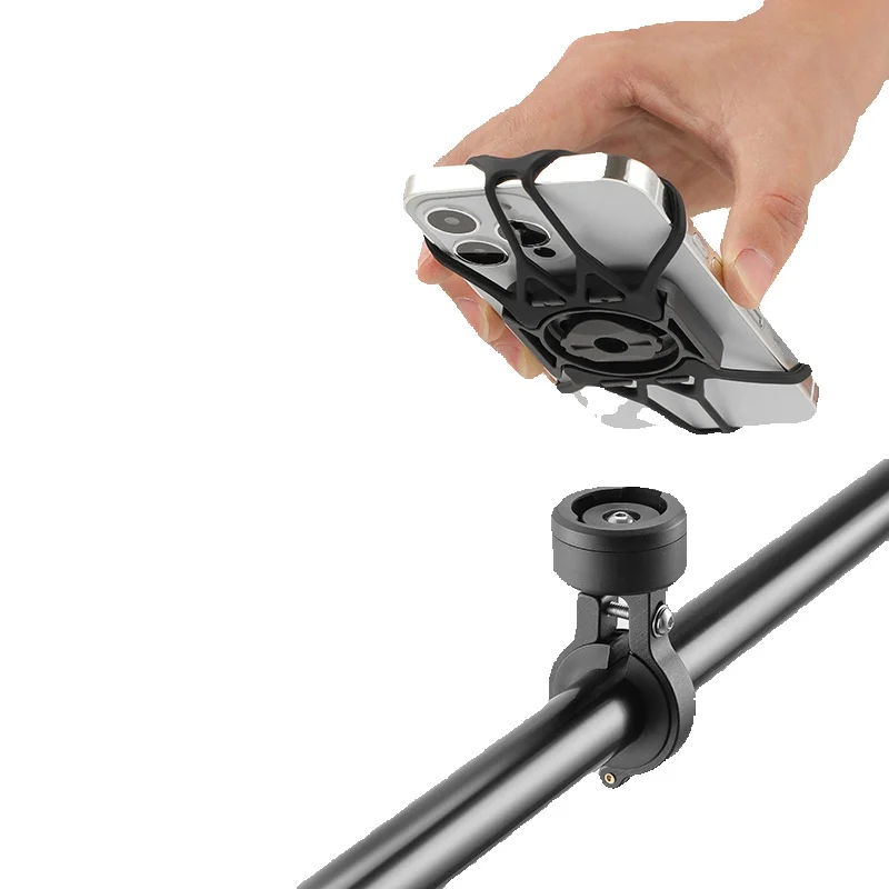 New silicone strap bicycle navigation clip mountain riding accessories phone holder_voghion.com