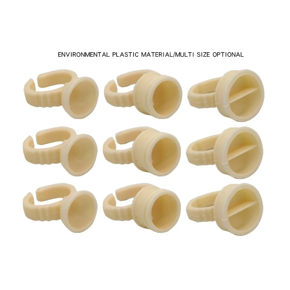 100pcs Disposable silicone tattoo ink ring in sizes permanent - Main Image