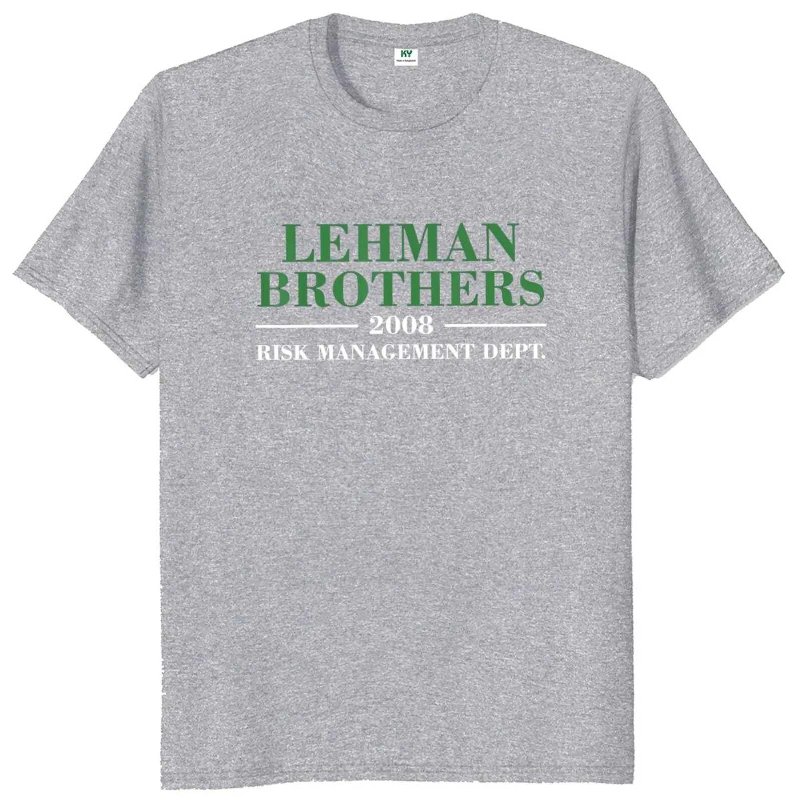 Lehman Brothers 2008 Risk Management Dept T Shirt 2022 Trending Casual Men's Fashion Tshirt For Investors Traders T-Shirts