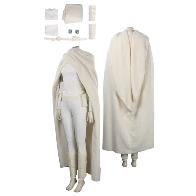 

Padme Naberrie Amidala Cosplay Costume Women Uniform Cloak Belt Outfits Halloween Carnival Suit