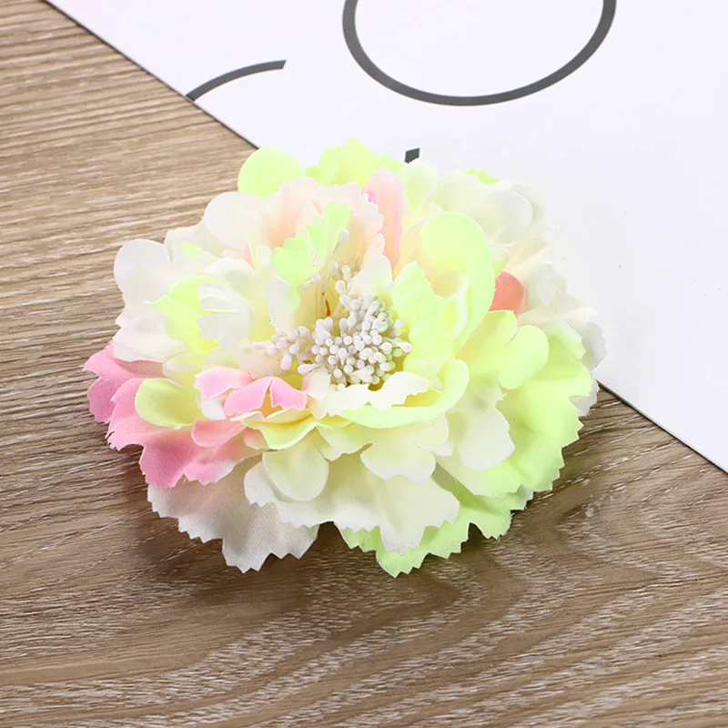 Fermaglio Per Capelli Con Fiore Di Peonia Hanfu - Spilla Multiuso Gialla Per Damigella, Matrimonio E Feste