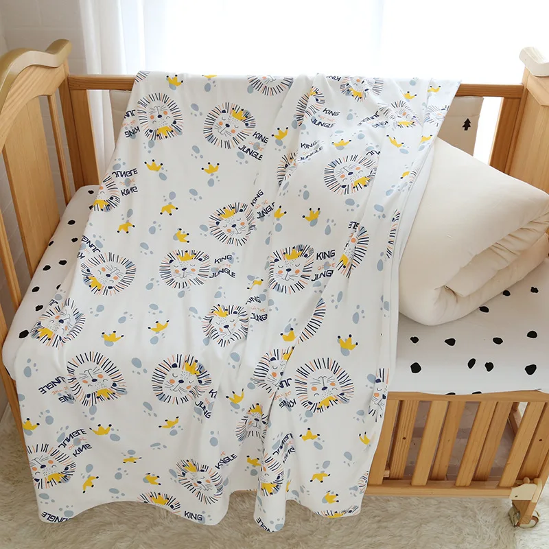 Baby Bedding Set Kids Quilt Cover Without Filling 1pc Cotton Crib Duvet Cover Cartoon Baby Cot Quilt 150*120cm CJ185