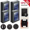 1PC Solar LED Light Outdoor Waterproof Wall Lamp Dusk to Dawn Fence Lighting for Summer Garden Yard Porch Walkway Camping Home