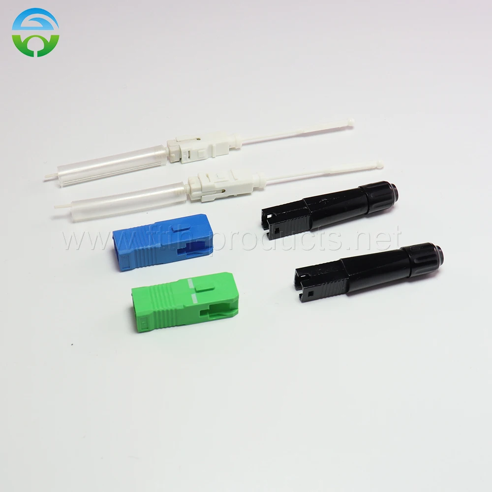 Connettore Sc 20 Pcs Simplex Sm Hot Melt Connettore Rapido In Fibra Ftth Di Alta Qualità