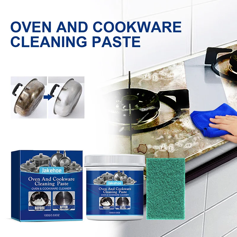 100g Stainless Steel Cleaning Paste Pot Rust-Removing And Stain-Removing Pot Bottom Black Scale Multifunctional Cleaning Paste