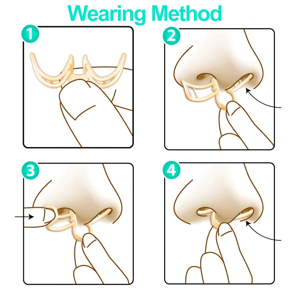 Nose Dilator Nasal Silicone Nose Clip Anti Snoring Easy Breath Preventing Snoring Help Breathe Devices Improve Sleeping