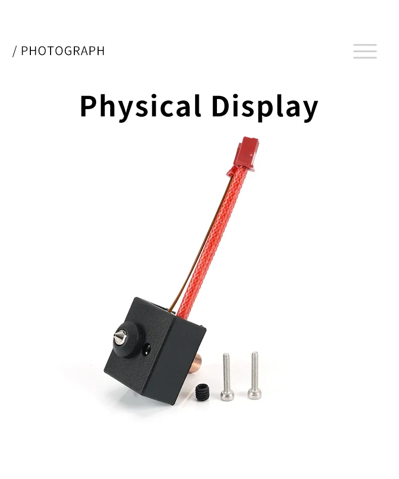 Creality Ender 3 S1 Heizblock-Kit Sprite Extruder Hotend kompatibel mit Ender 3 S1 Silikonhülle für Ender-3 S1 Pro/CR-10 – Detail 6