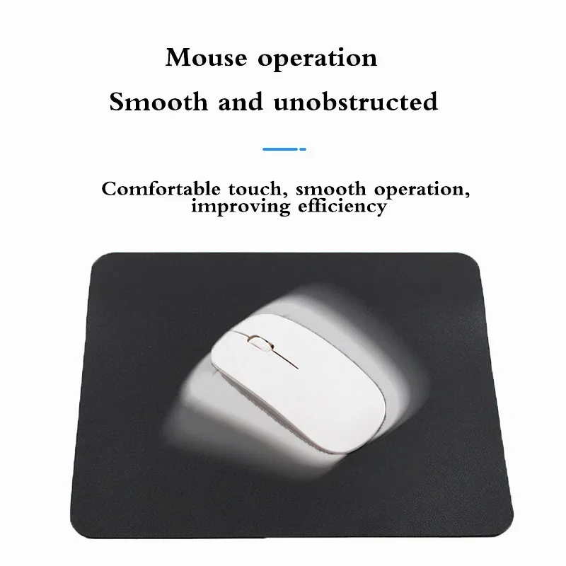 Compact Non-Slip Waterproof Leather Mouse Pad – Durable & Easy to Clean Gaming/Desktop Mat