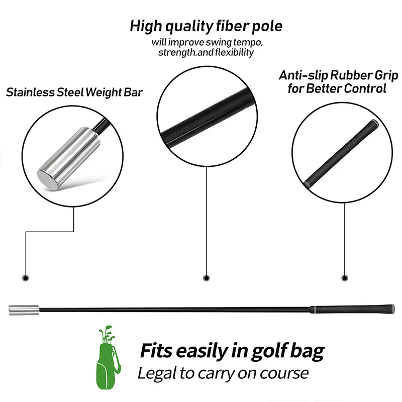 Golf Strength Swing Trainer Metal Practice Device Accessories TA032 3