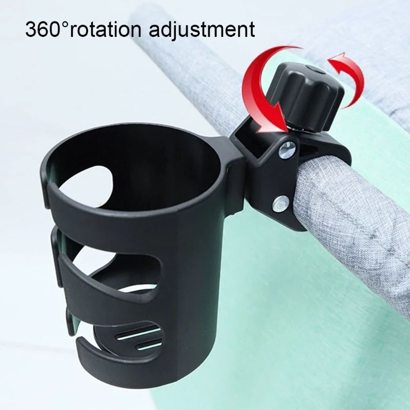 Baby Stroller Cup Holder Universal 360 Rotatable Drink Bottle Rack for Pram Pushchair Wheelchair Accessories