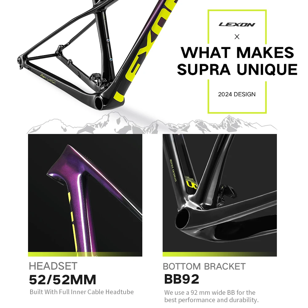 Lexon Telaio Full Mtb LEXON Carbon MTB Bike Frames 29er 148