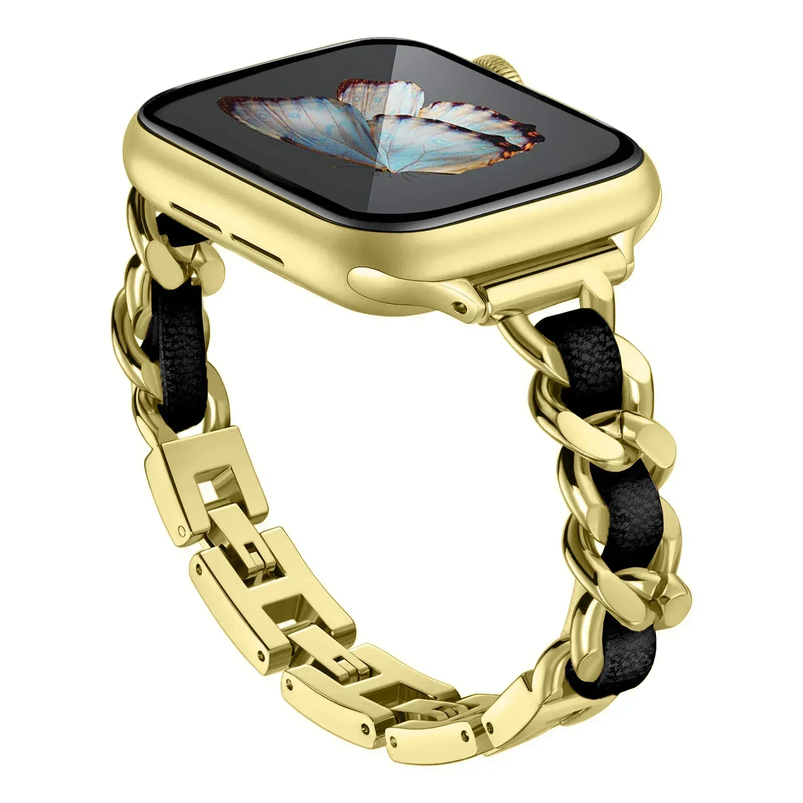 Premium Stainless Steel Watch Band - Elegant Metal Bracelet Strap