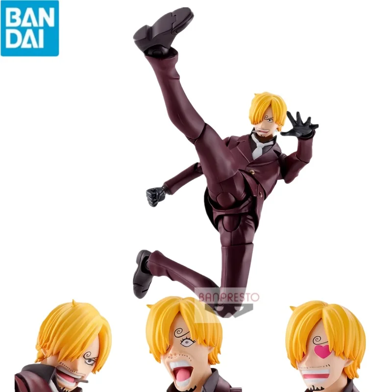 

Original BANDAI S.H.Figuarts Sanji Raid on Onigashima One Piece Anime Action Figure Toy 15cm PVC Model Collectible Kid Gift