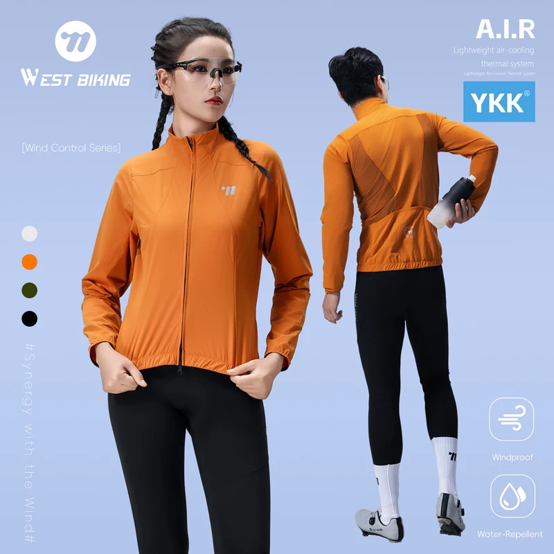 WEST BIKING 사이클링 자켓 여성용 윈드 브레이커 초경량 방풍 자켓 ..