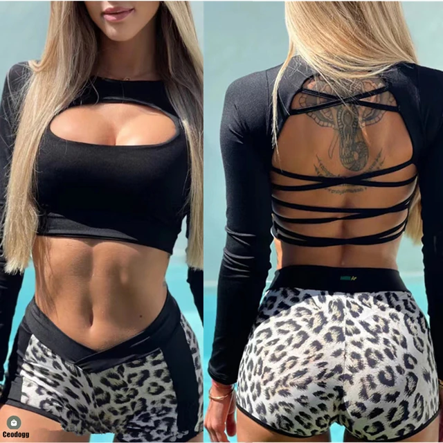 2023 Pad Halter Women Pad Breathable Mesh Gym Fitness Yoga Shirt Wear  Pullover Long Sleeve Crop Tops - AliExpress