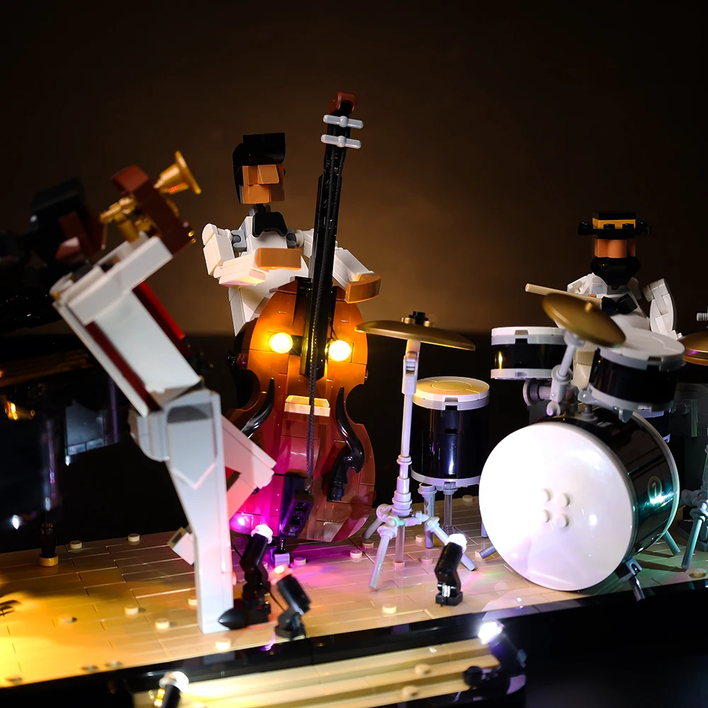 LED-Lichtset für Jazz Quartet 21334 Bausteine DIY Kinder Bildung Spielzeug Set (Blöcke nicht im Lieferumfang enthalten) – Detail 6