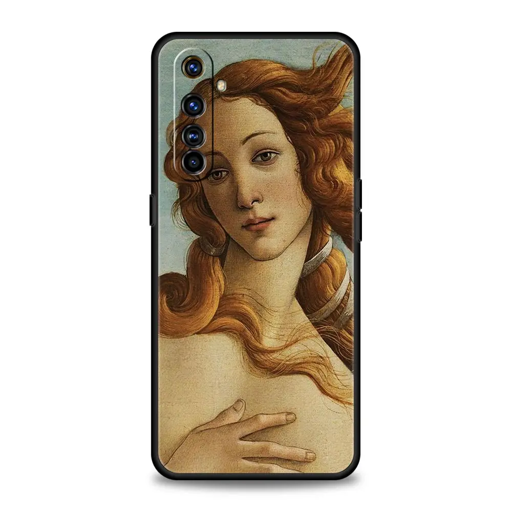 Renaissance Art Painting Phone Case - Elegant Black Cover