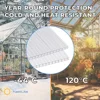 Greenhouse Panels 8mm Twin Wall Polycarbonate Roof Sheets 0.32" Clear Shatterproof UV Protection Shatterproof Insulation Optimal 3