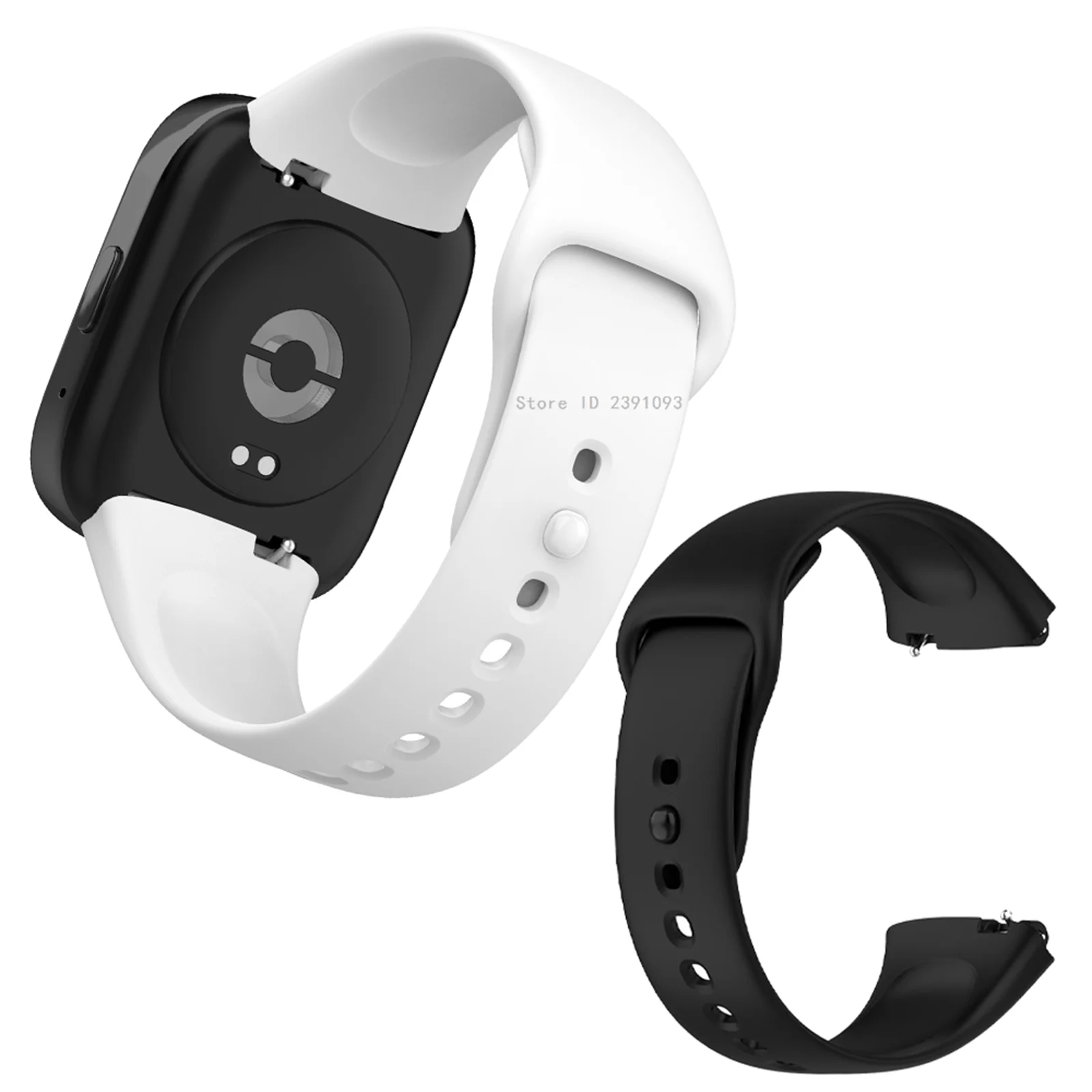 Premium Silicone Strap with Protective Case Cover