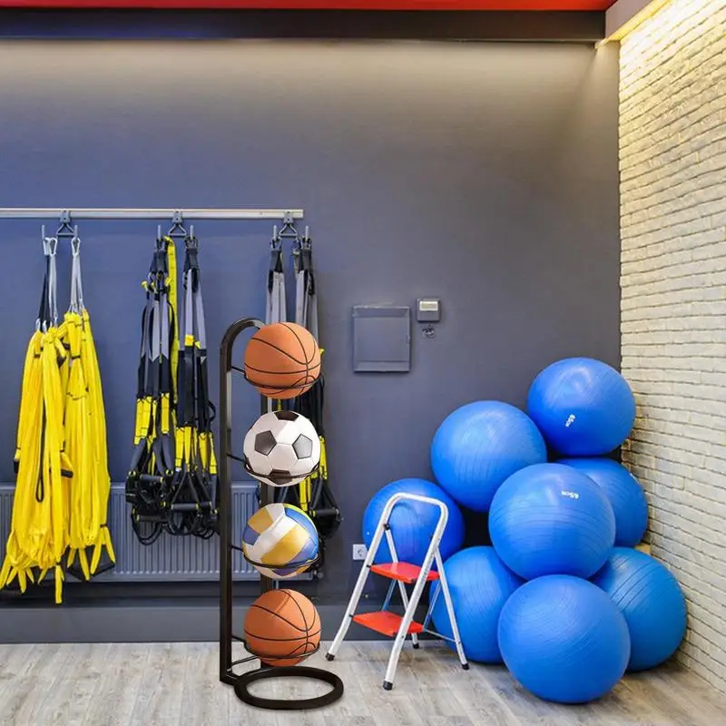 Multi-Layer Basketball Storage Rack Football Display Shelf Kindergarten Volleyball Stand Holder Cast Iron Stand Display