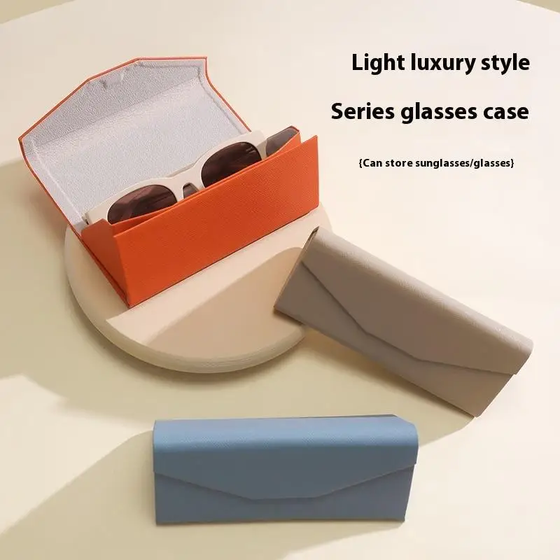 1-teilige dreieckige Brillenbox, wasserdicht, tragbar, schwarz, faltbar, für Sonnenbrillen, Brillen, DIY-Zubehör, Brillenetui – Detail 8