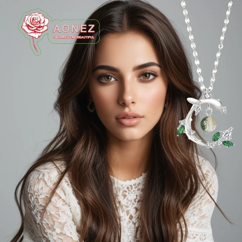 

The Design of A Pure Silver Forest Niche with Wizard Oz Necklace for Women Feels Like Collarbone Chain During Ramadan