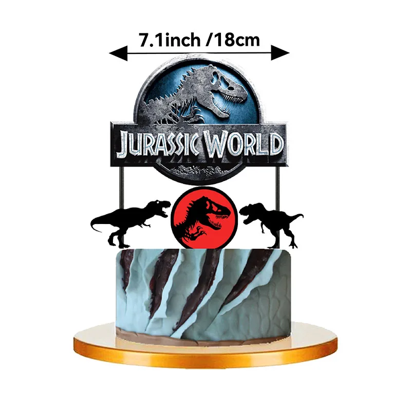 Jurassic World Dinosaur Party Supplies - Disposable Tableware Balloons Banners Cake Flags