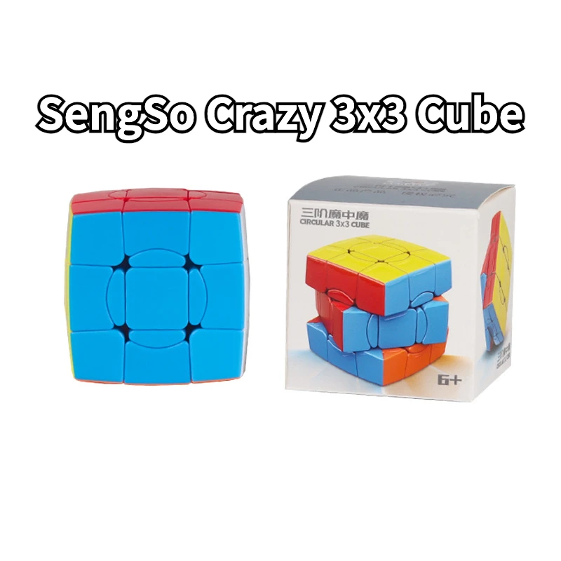 

[Funcube] SengSo Crazy 3x3 Cube Shengshou Crazy Pyramid Megaminx Magico Cubo Plastic Gift Dodecahed Puzzle Educational Toy Tower