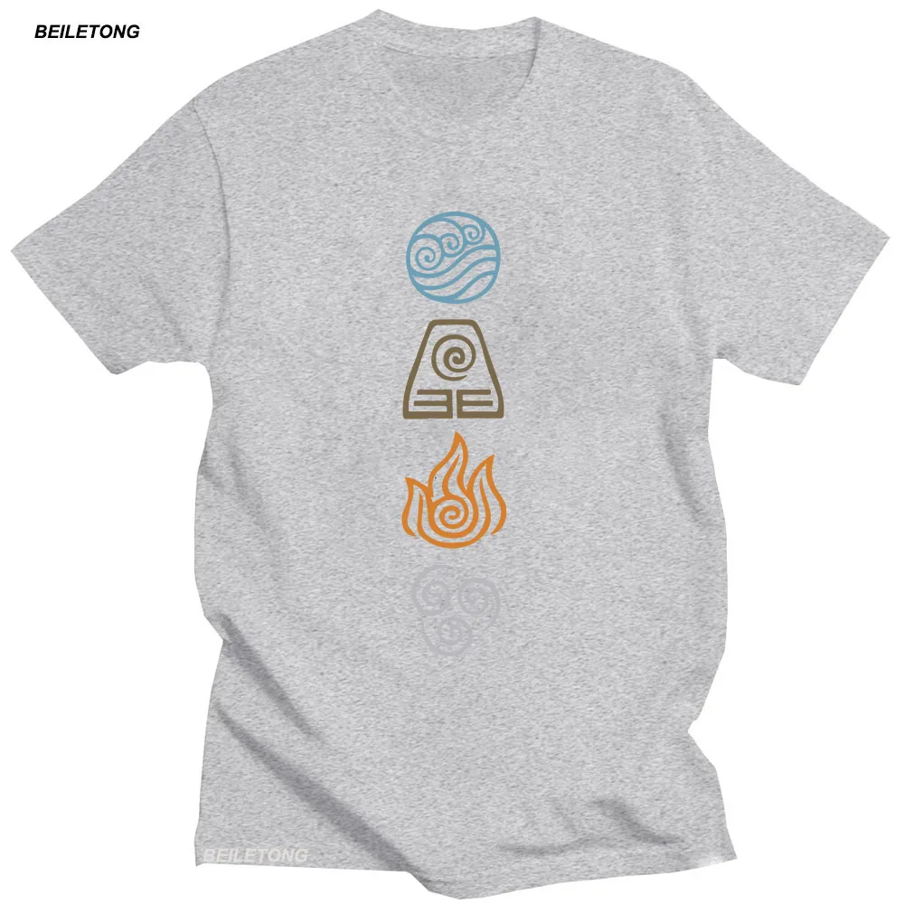 Cosplay Harajuku Women T-shirts Fashion Avatar The Last Airbender Tops Short Sleeve 100% Cotton Tshirts Black Hip Hop Camiseta