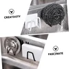 1 Pieces Sponges Holder Kitchen Drain Stainless Steel Rack Self Adhesive Storage Holder Wall Hook Kitchen Tool Wholesale 3