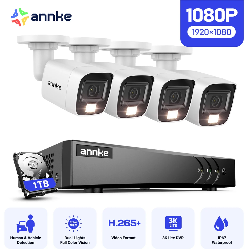 ANNKE 1080P HD Security Camera System