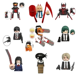 Japan Anime Figures Chainsaw Man Denji Pochita Katana Assembled Building Blocks Minifigure Children's Kids Educational Gift