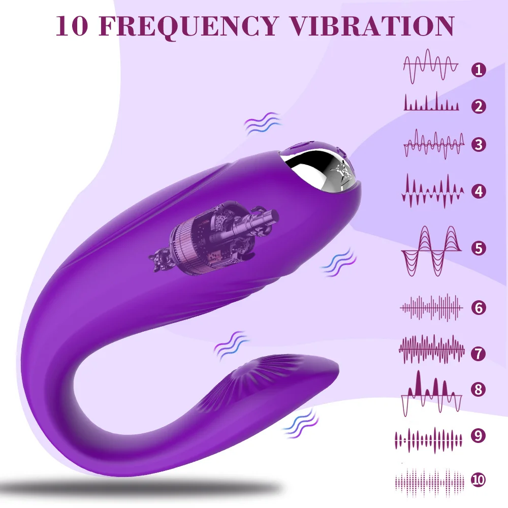 Dildo Vibratore a Forma di U per Donna Stimolazione del Clitoride del Punto G Giocattoli Sessuali Vibranti per C_voghion.com