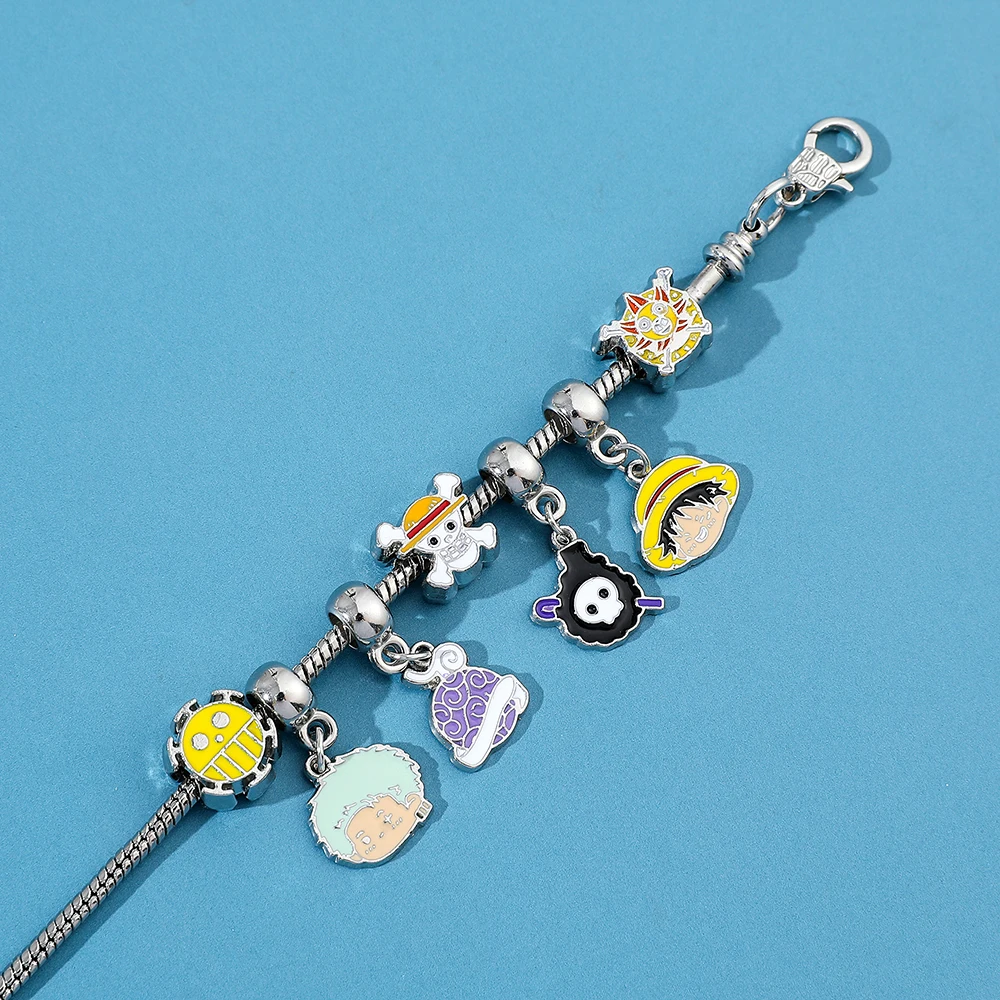 Valaki Műtárgy bracelet Anime Alakzat Tulaj D. luffy Tengeri rabló gyöngyök Megláncol DIY charms Karcsat számára Nők ékszer Félfogadás ajándékok