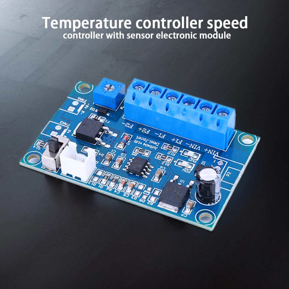Bitsheep DC 12V Contrôleur de vitesse de ventilateur PWM 4 broches - Contrôle ma