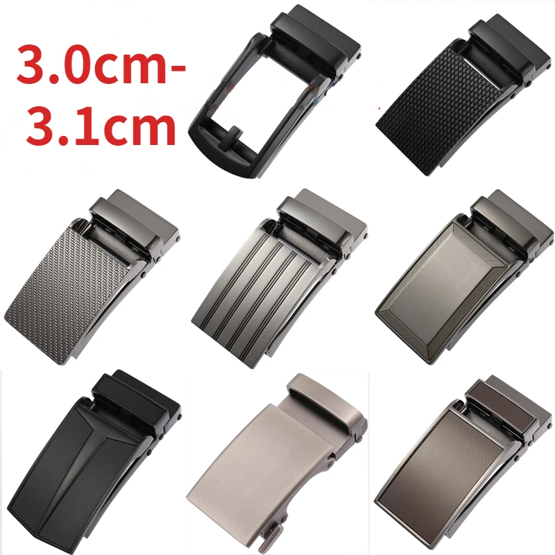 Genuine Men's Belt Head, Belt Buckle, Leisure Belt Head Business Accessories Automatic Buckle Width 3.0CM-3.1CM Luxury Fashion