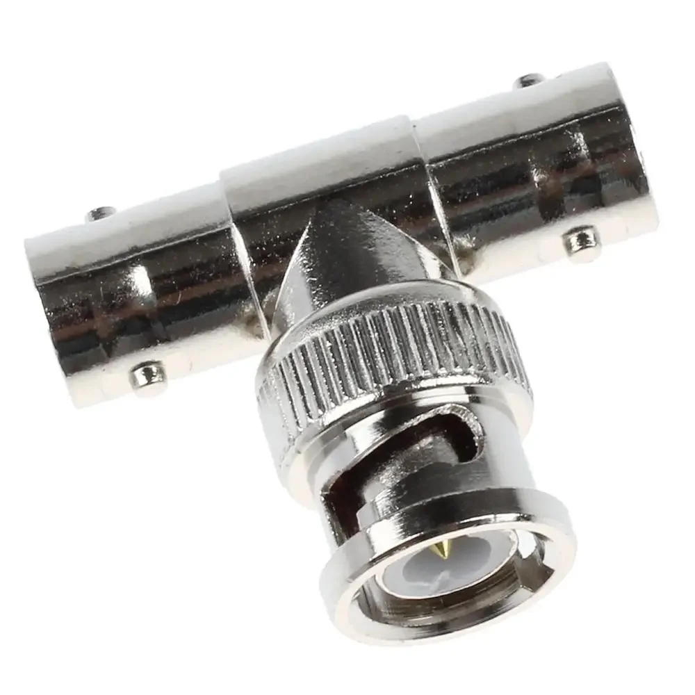 10pcs JR-B28 Right Angle tee BNC junction 2 female 1 male CCTV BNC Connector rg58 rg59 rg6 connector 5