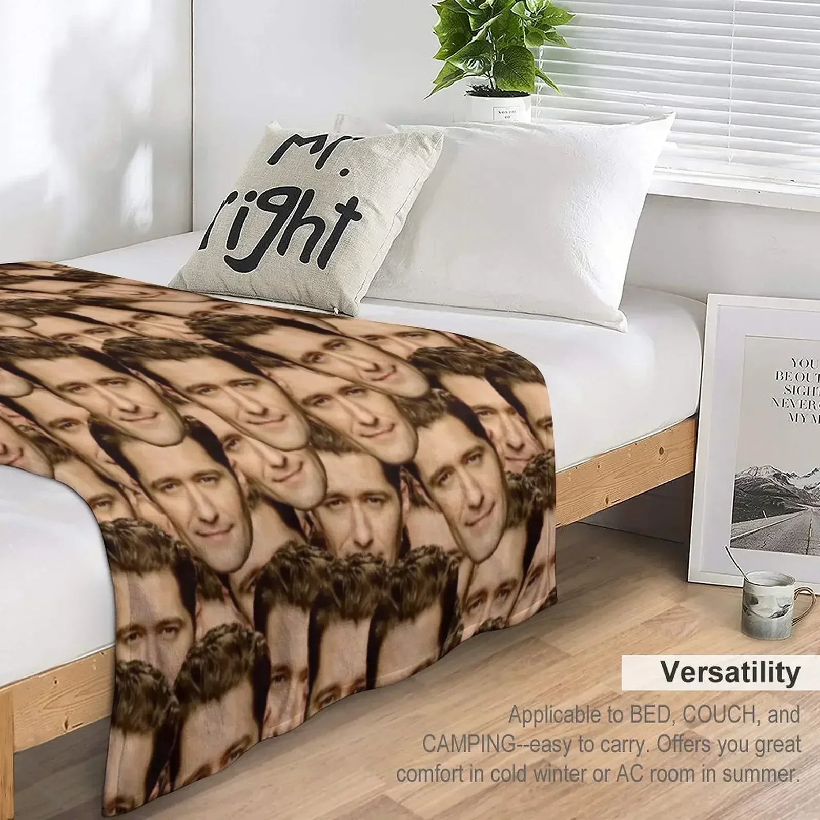 Cozy Soft Plush Fuzzy Outdoor Picnic Throw Blanket