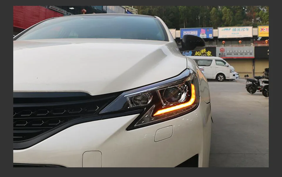 AKD Head Lamp for Toyota Reiz Mark X LED Headlight 2013-2017 Headlights Reiz DRL Turn Signal High Beam Angel Eye Projector Lens