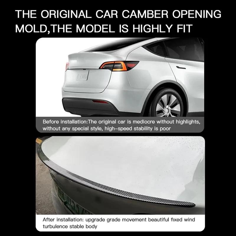 Car ABS Spoiler Carbon Fiber Tesla New Model 3 Highland Original High-performance Exterior Model3 Accessories Heenvn car rear wing spoiler car roof spoiler