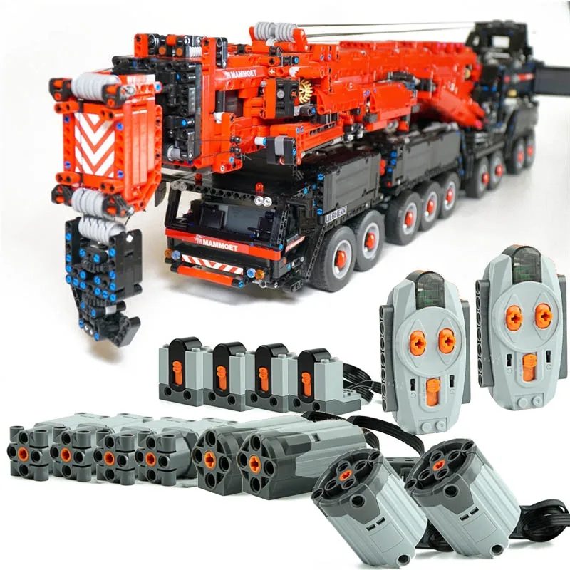 

NEW Power Mobile MOC-20920 Liebherres LTM11200 Large Engineering Crane Remote Control Building Blocks Toys Boy Gifts
