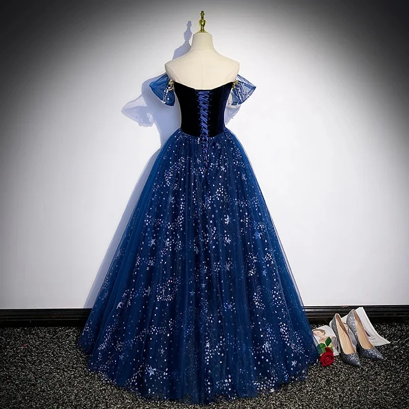 BOMARIS Off-Shoulder Ball Gown Quinceanera Dresses Vestidos De 15 Anos Glitter Formal Princess Birthday Party Gowns Customized