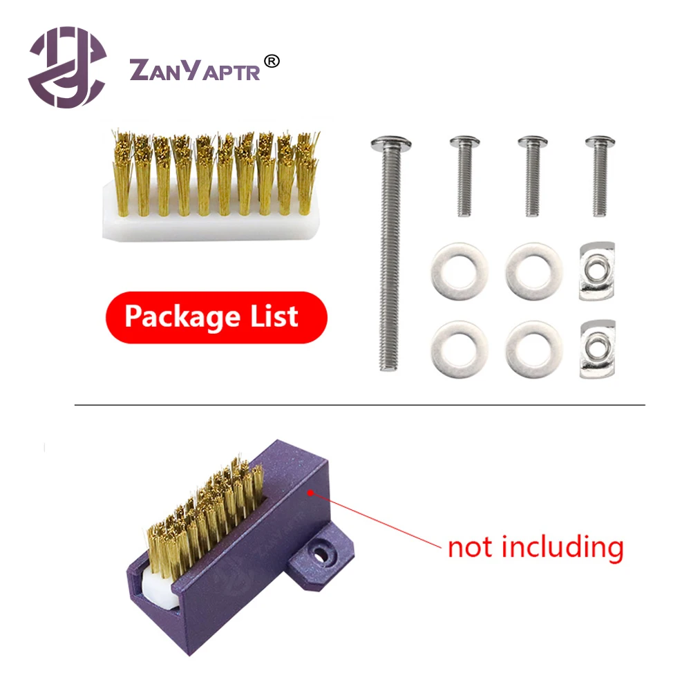 

Инструмент для очистки 3D-принтера, зубная щетка с медной проволокой и винтовым комплектом для Hotend, чистящее сопло, нагревательный блок, детали для горячей кровати